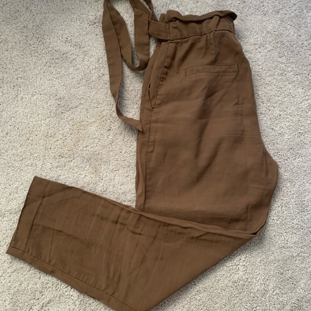 H&M Cropped Paper-bag Pants